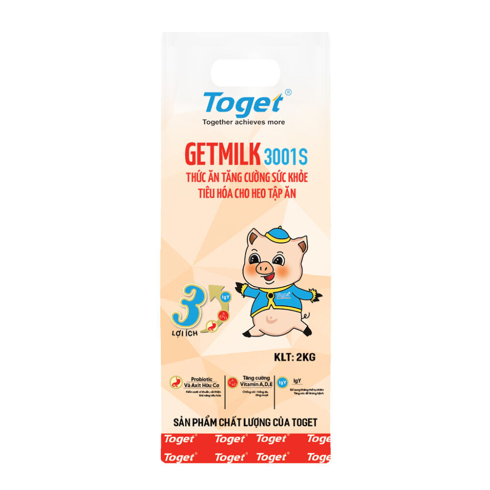 Toget 3001S Getmilk | Thức Ăn Tăng Cường Sức Khỏe Tiêu Hóa Cho Heo Tập Ăn