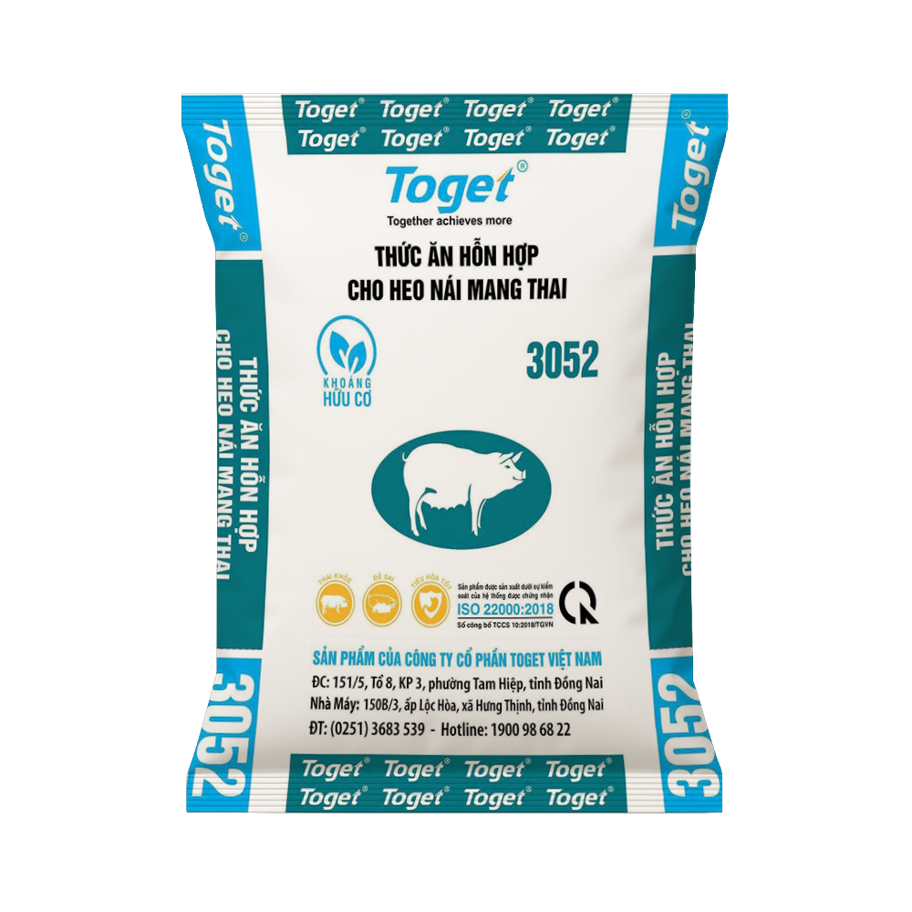 Toget 3052 | Thức Ăn Hỗn Hợp Cho Heo Nái Mang Thai
