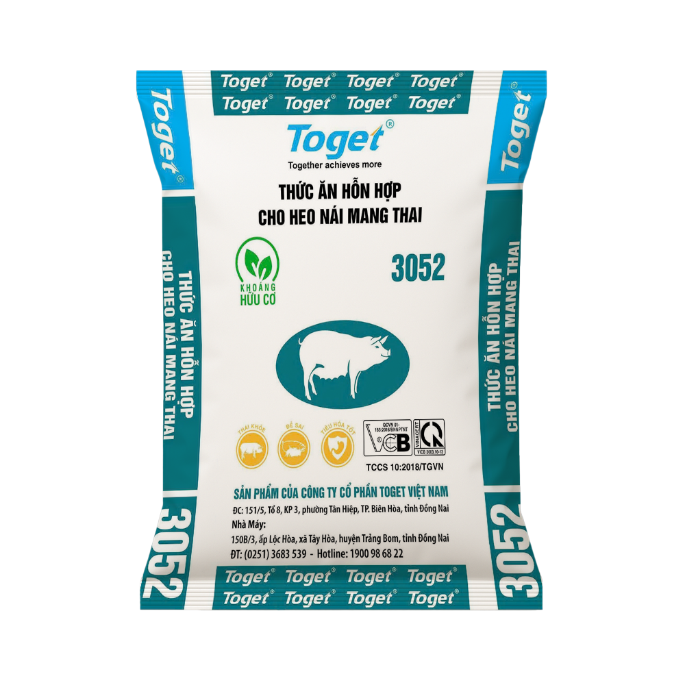 Toget 3052 | Thức Ăn Hỗn Hợp Cho Heo Nái Mang Thai