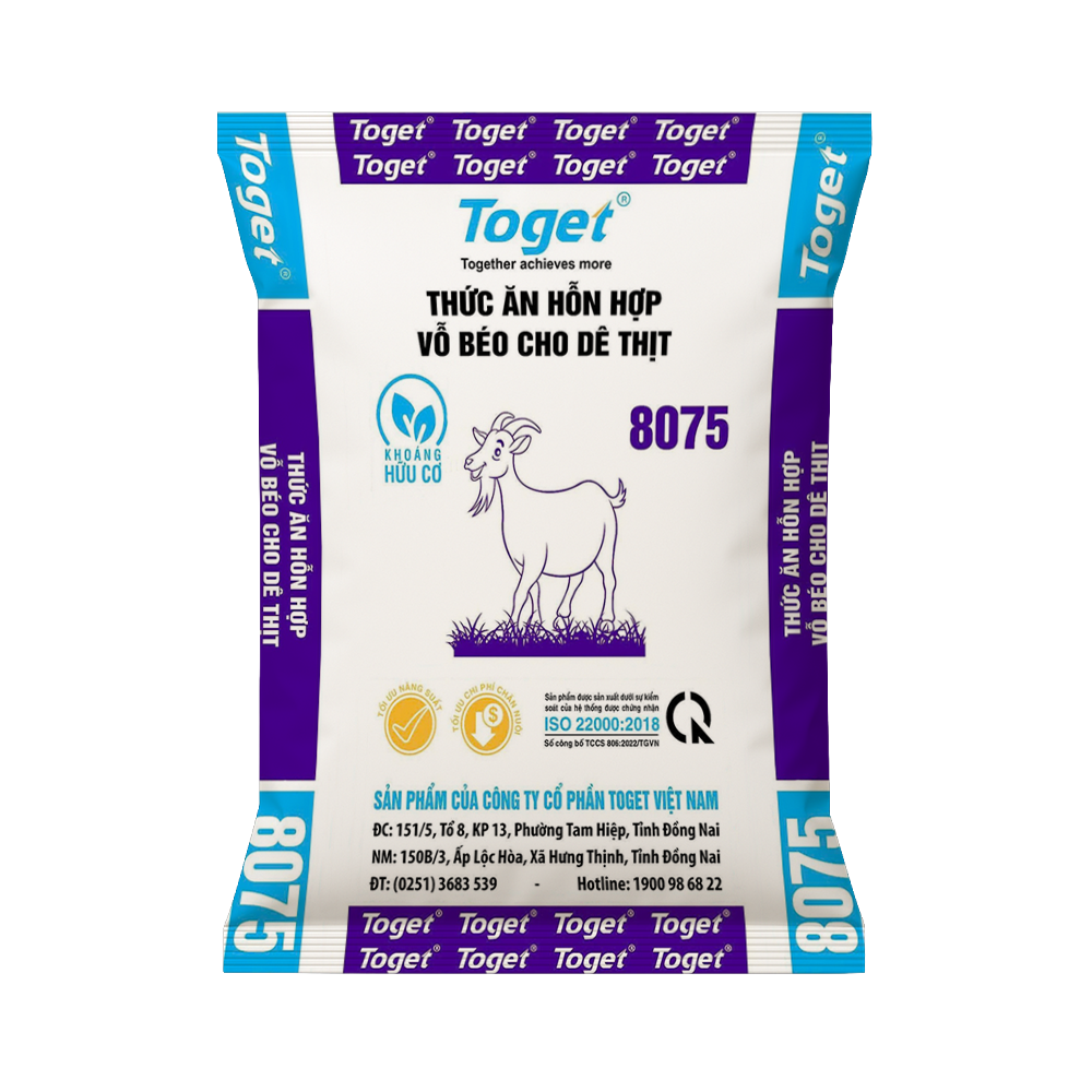 Toget 8075 | Thức Ăn Hỗn Hợp Vỗ Béo Cho Dê Thịt
