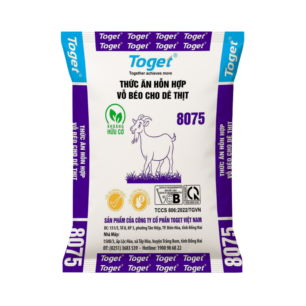 Toget 8075 | Thức Ăn Hỗn Hợp Vỗ Béo Cho Dê Thịt