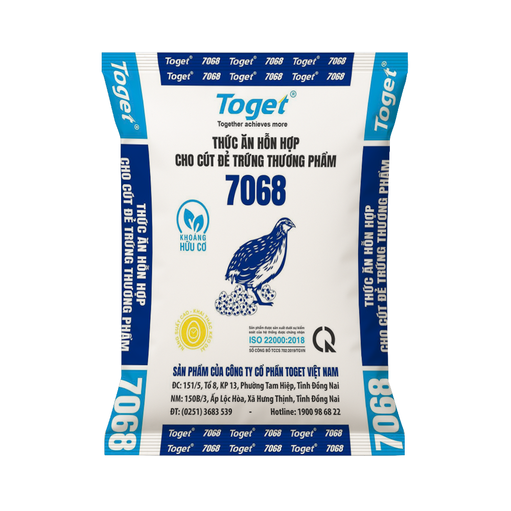 Toget 7068 | Thức Ăn Hỗn Hợp Cho Cút Đẻ Thương Phẩm